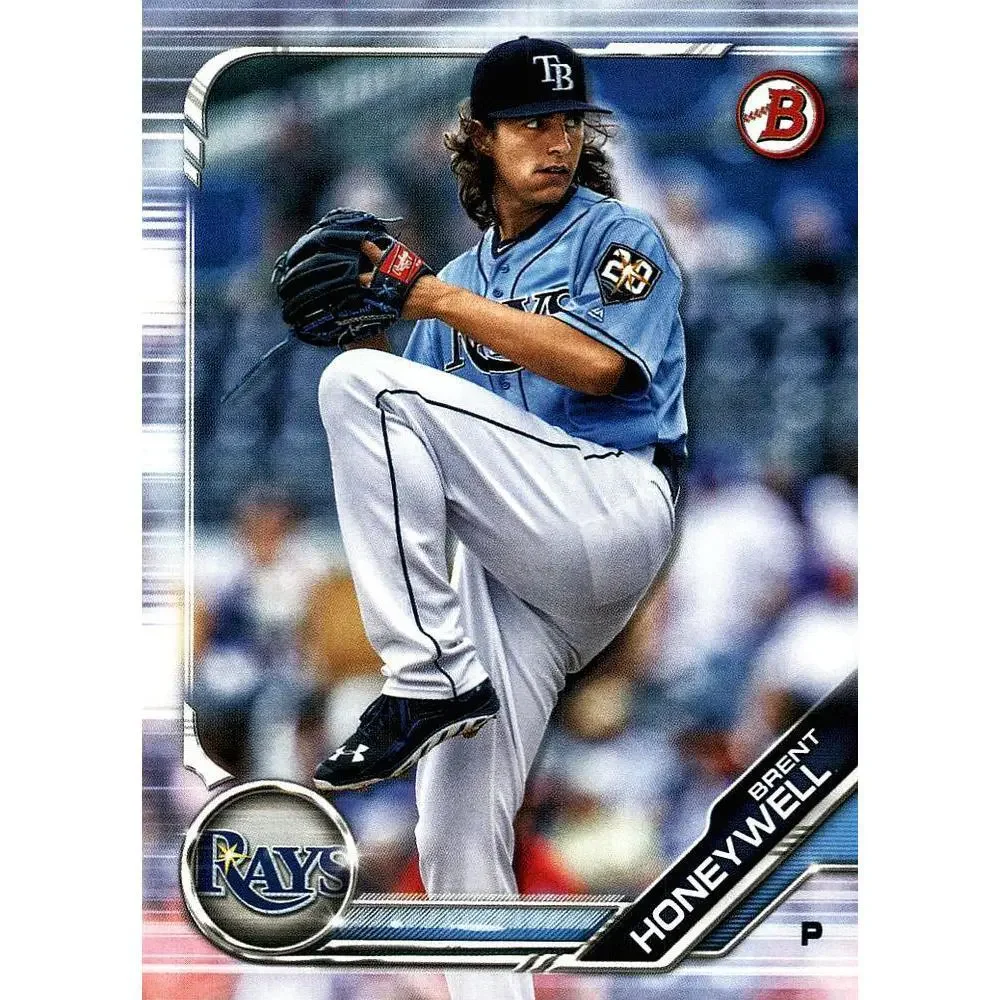 2019 Bowman Prospects Brent Honeywell #BP-88 Tampa Bay Rays
